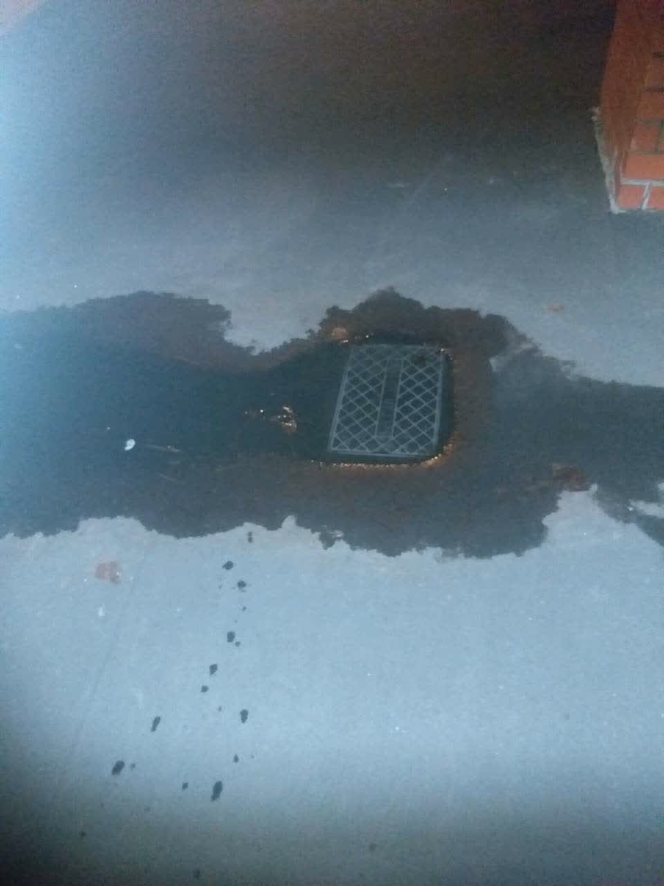 The photograph attached to this flooding report