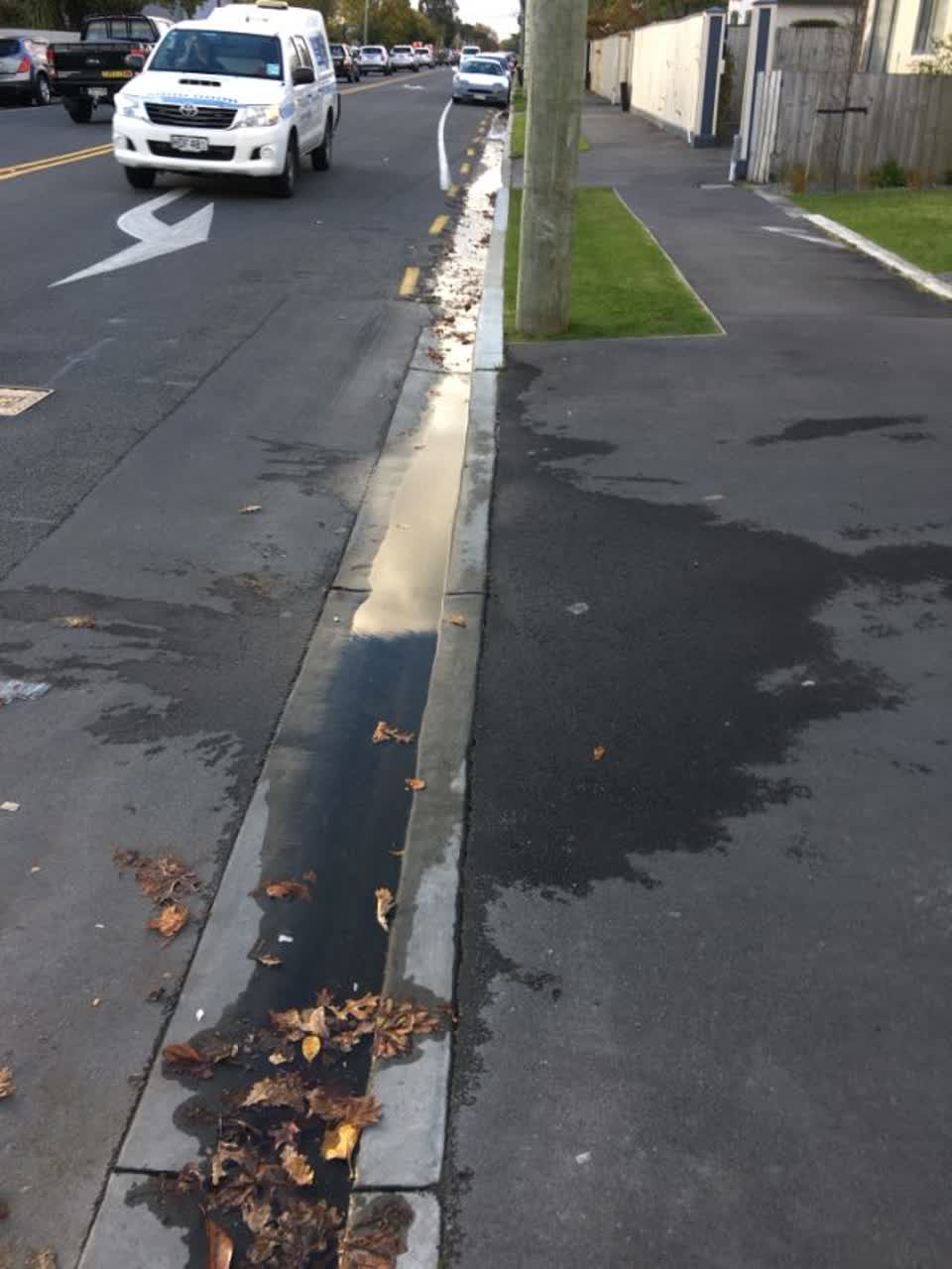 The photograph attached to this roading/streets report