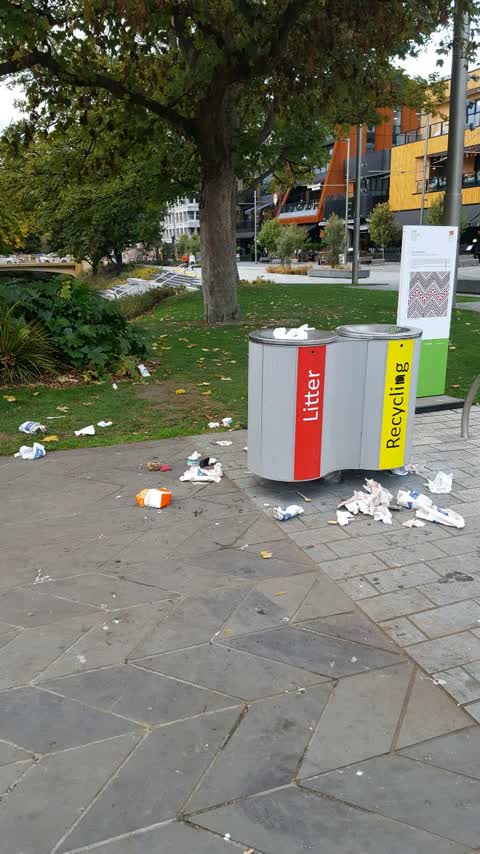 Rubbish/Recycling, a report photo