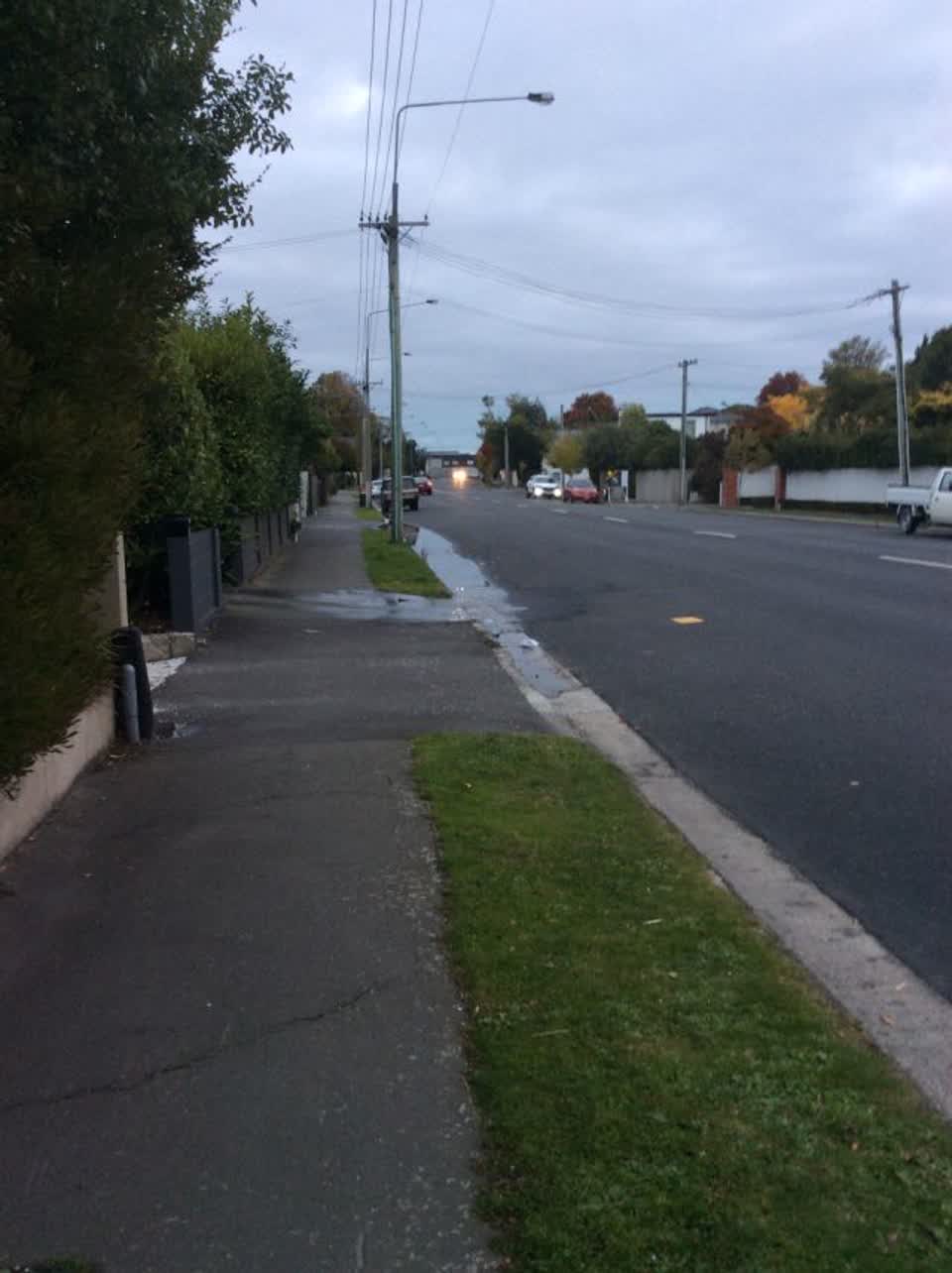 The photograph attached to this flooding report