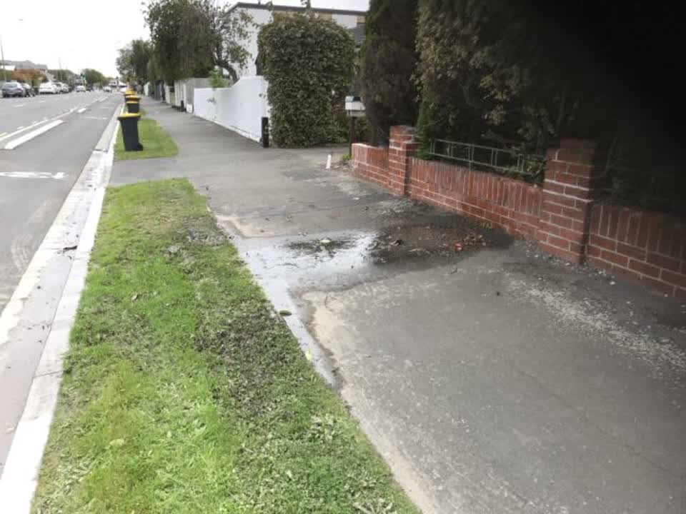 The photograph attached to this water supply report