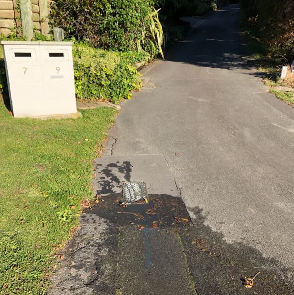 The photograph attached to this water supply report