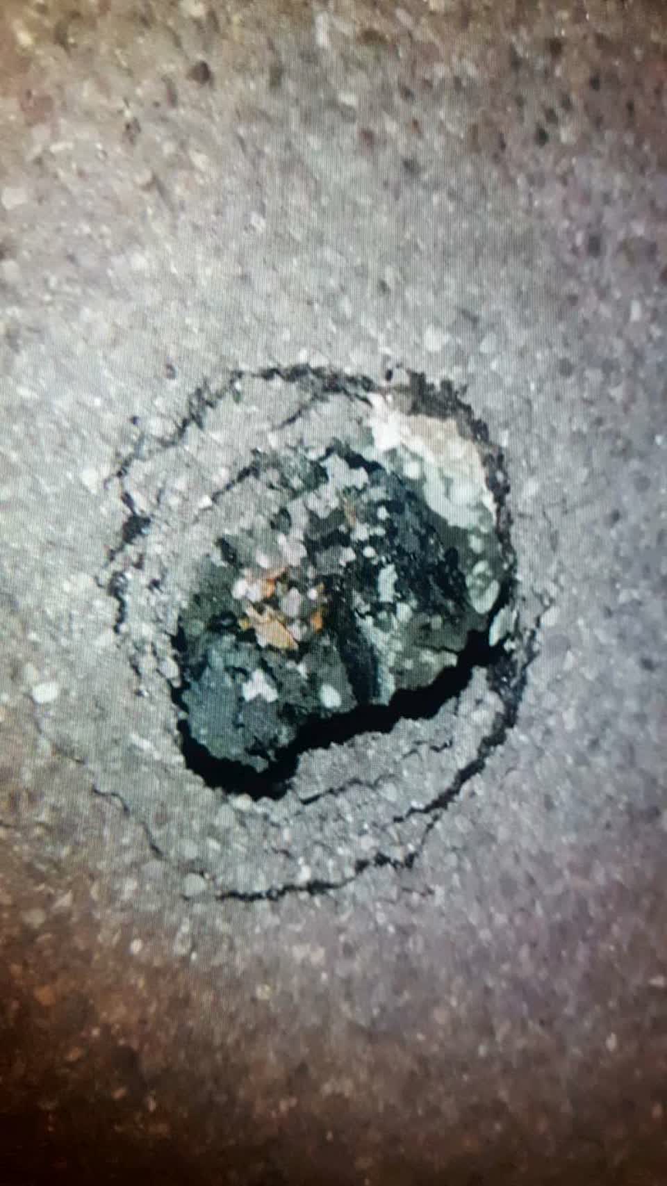 The photograph attached to this roading/streets report