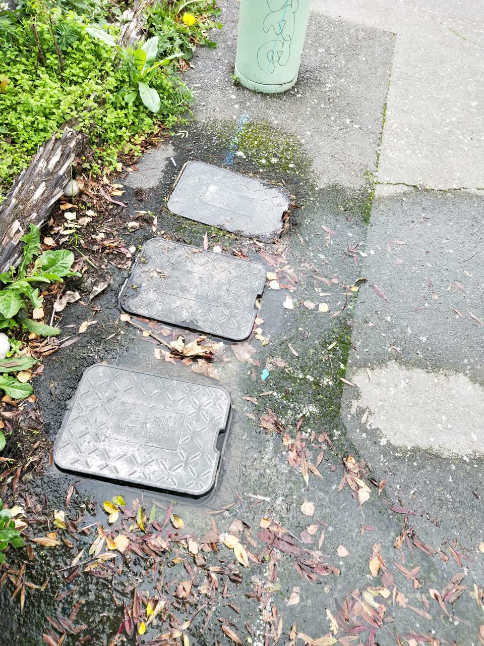 The photograph attached to this flooding report