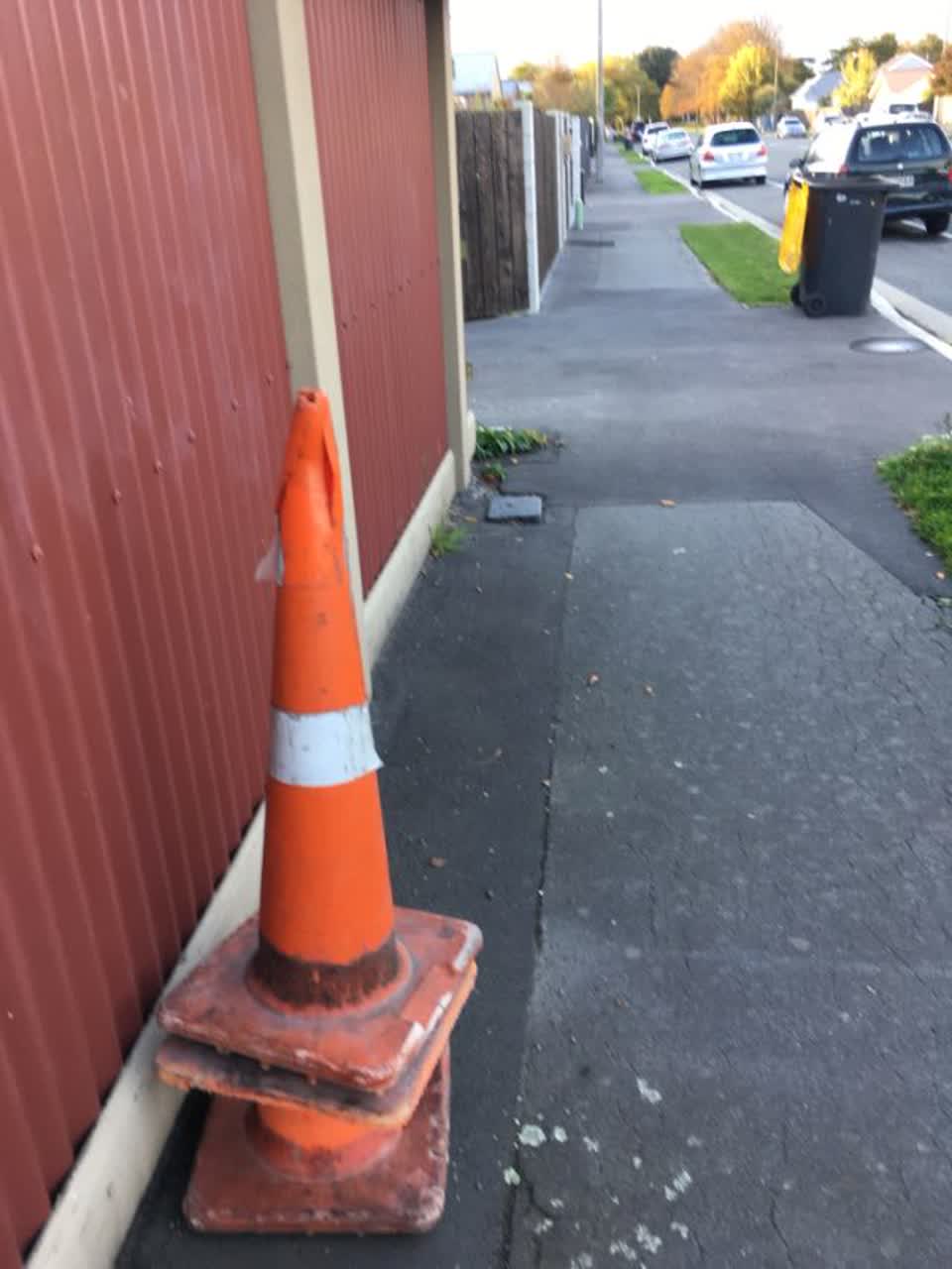 The photograph attached to this roading/streets report