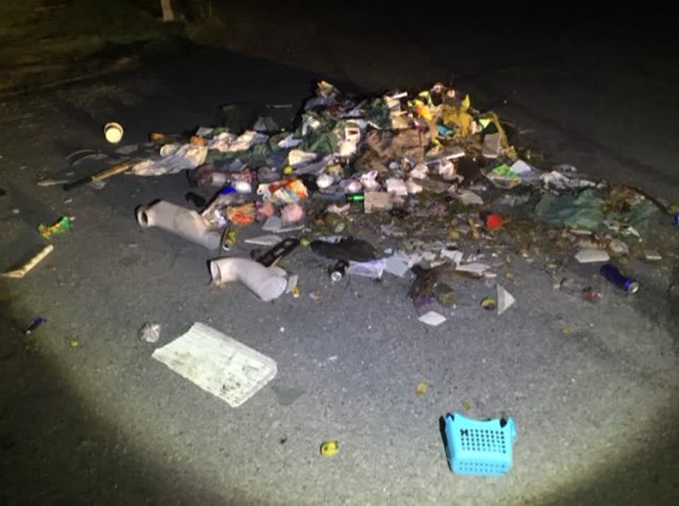The photograph attached to this rubbish/recycling report