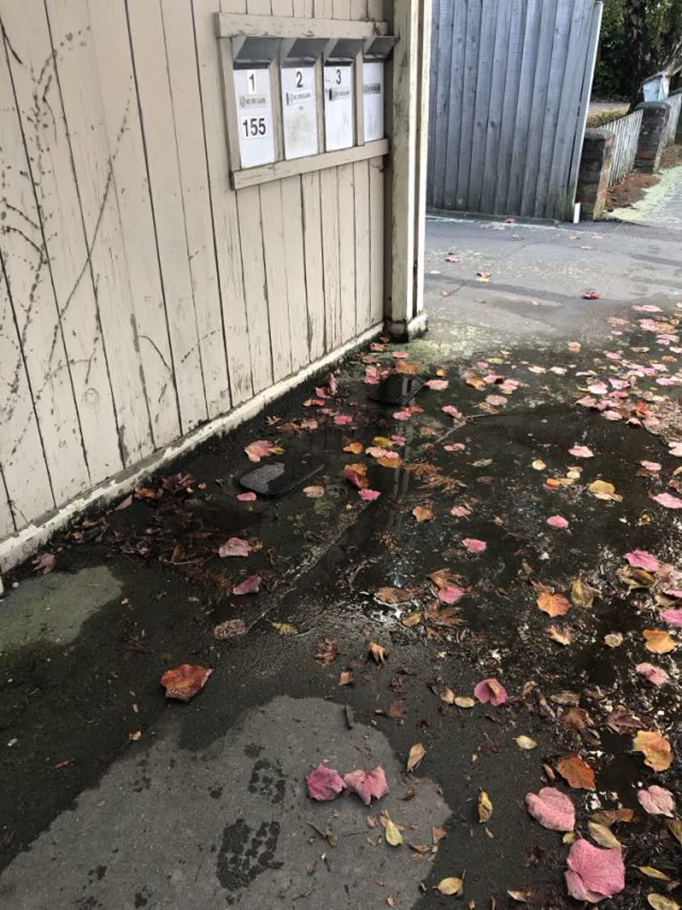 The photograph attached to this flooding report