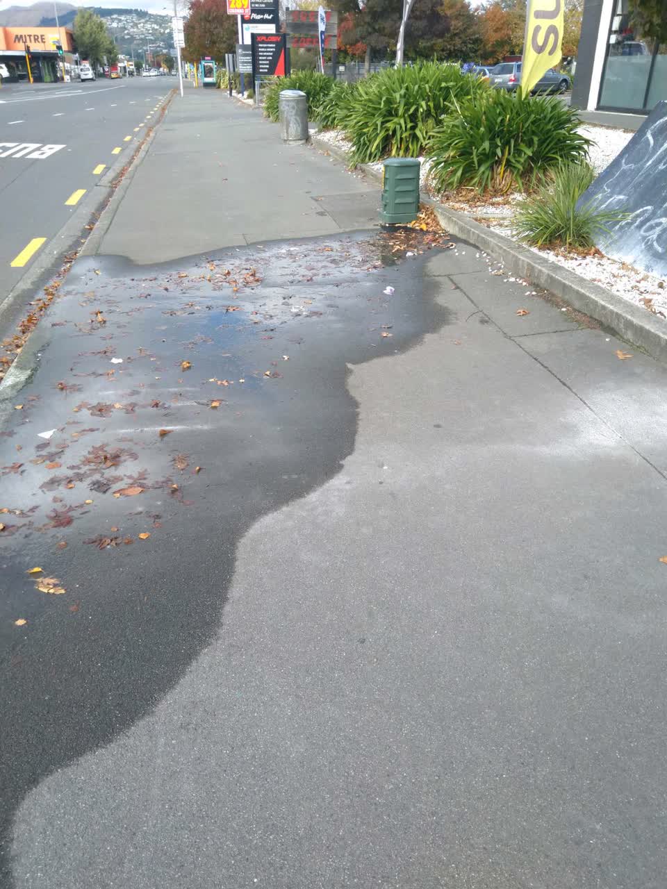 The photograph attached to this wastewater/stormwater report
