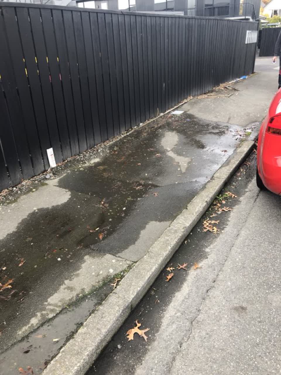 The photograph attached to this roading/streets report