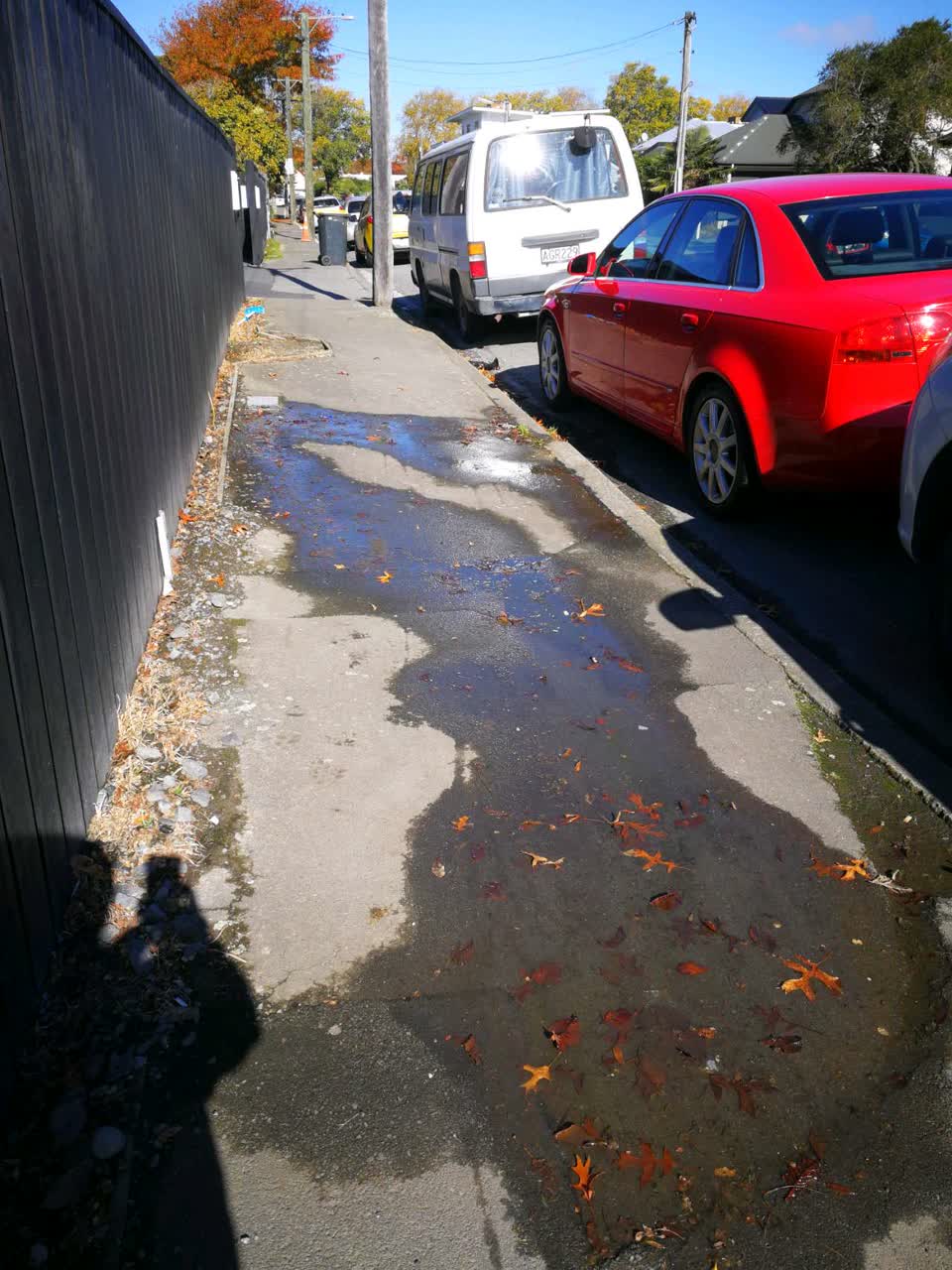 The photograph attached to this flooding report