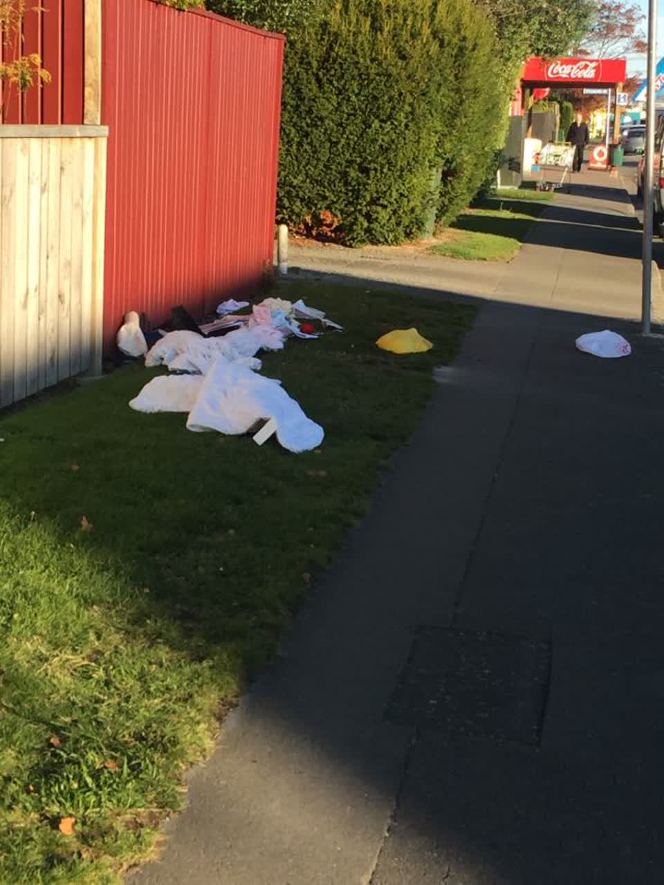 The photograph attached to this rubbish/recycling report