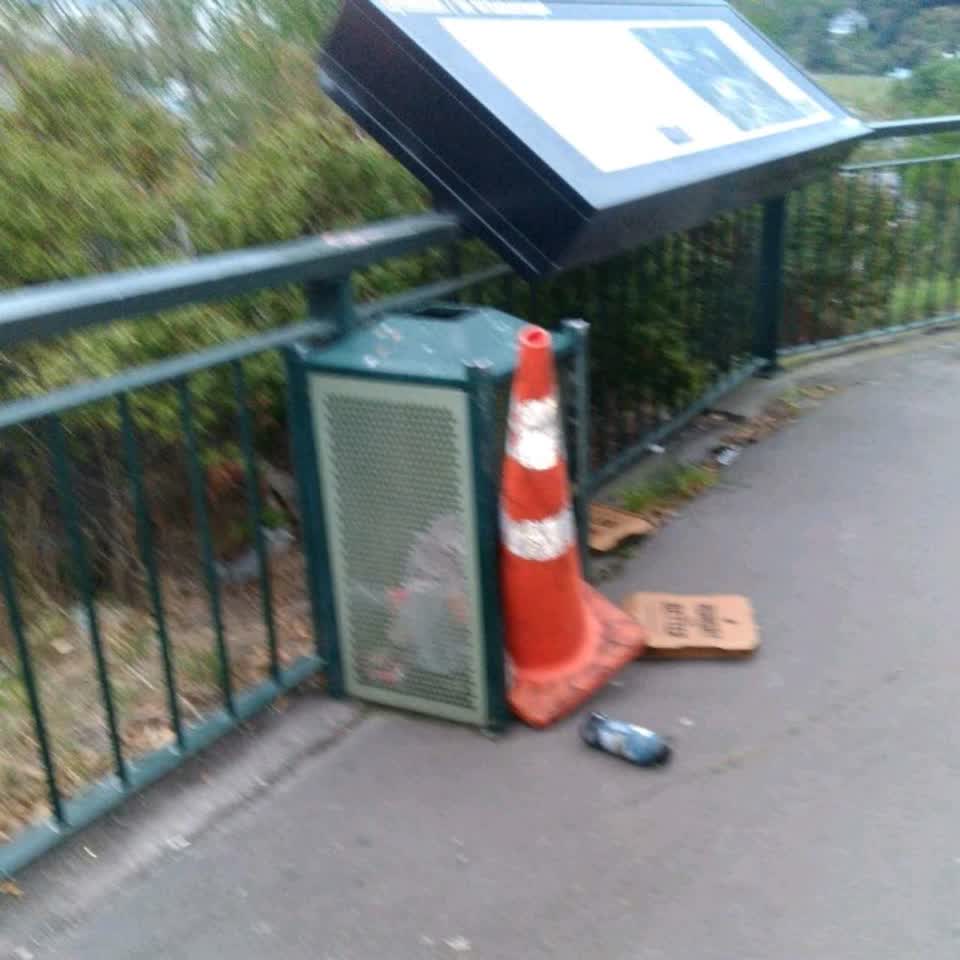 The photograph attached to this rubbish/recycling report