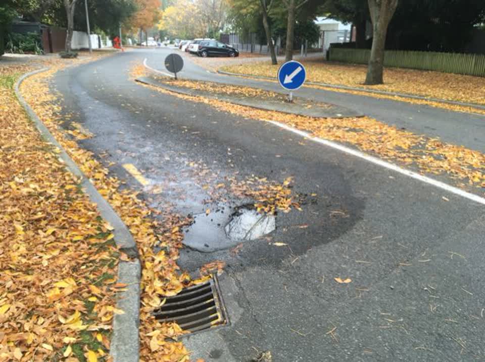 The photograph attached to this roading/streets report
