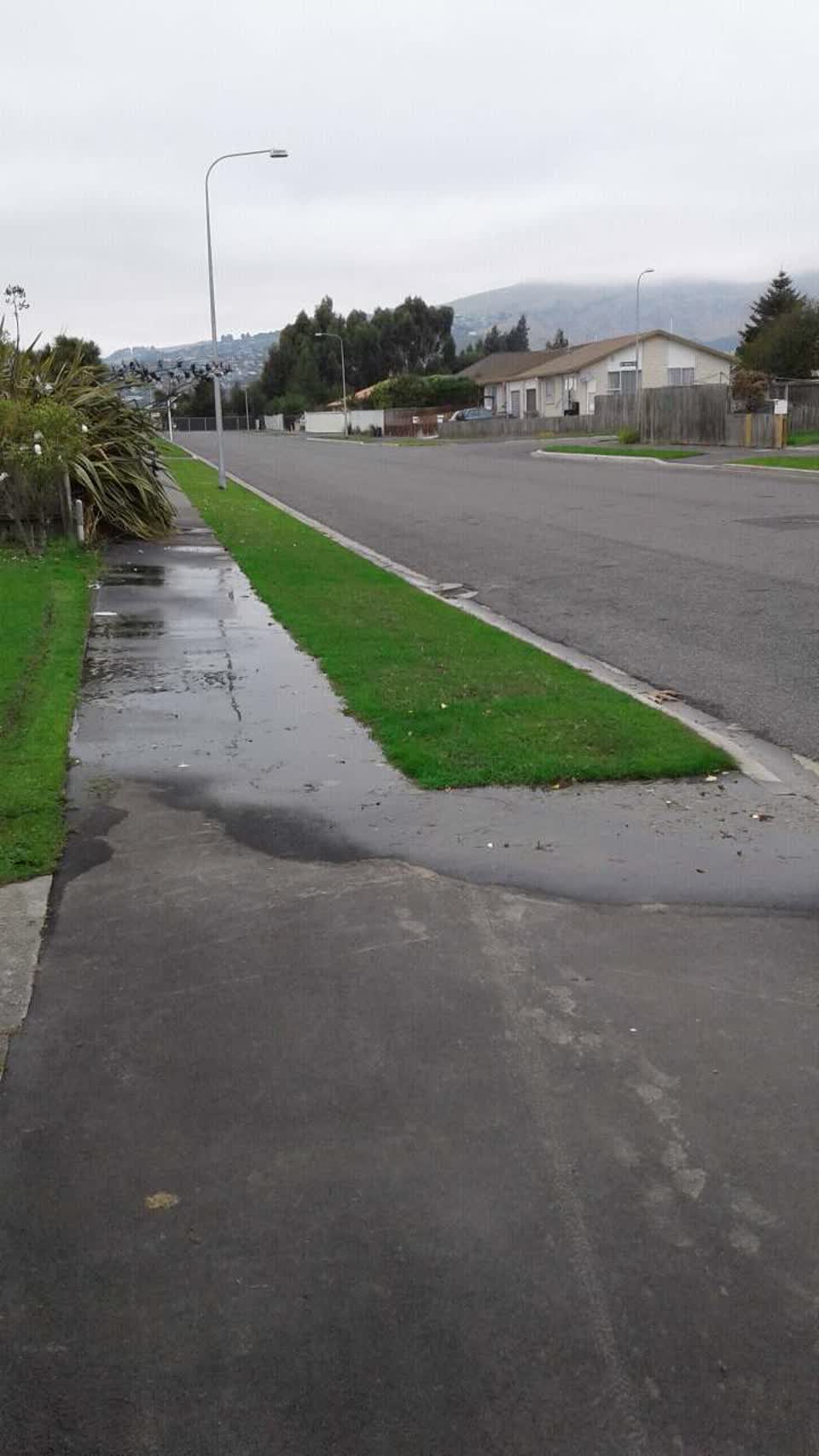 The photograph attached to this flooding report