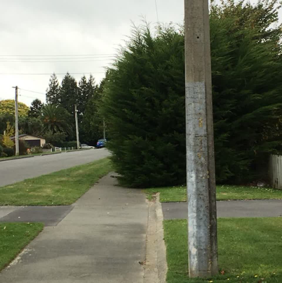 The photograph attached to this roading/streets report