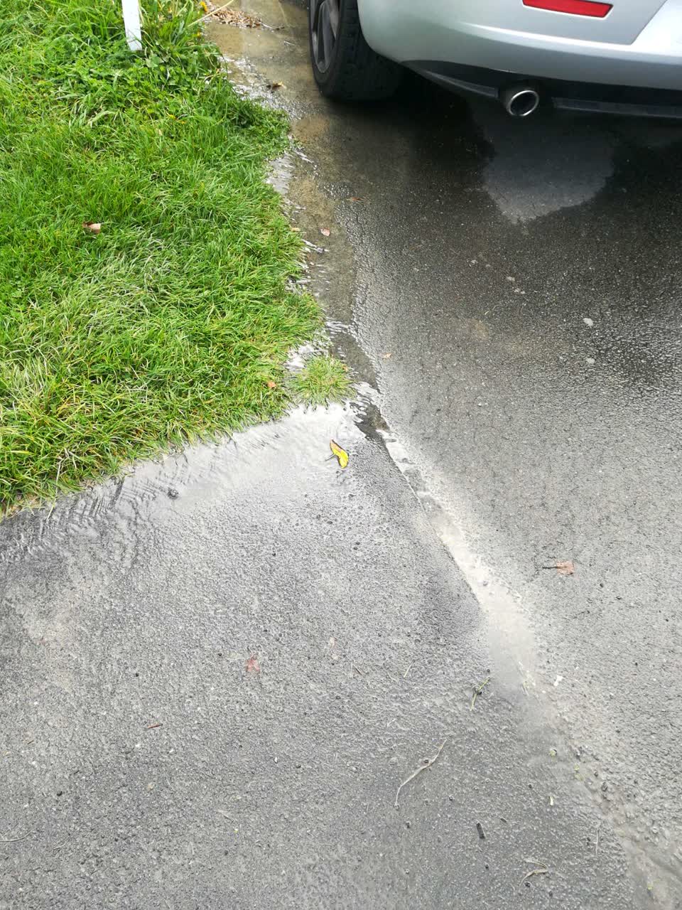 The photograph attached to this wastewater/stormwater report