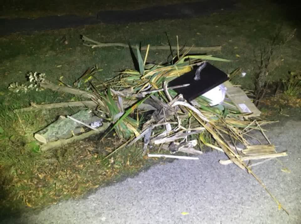 The photograph attached to this rubbish/recycling report