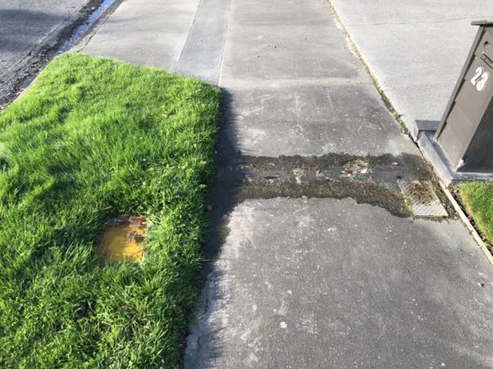 The photograph attached to this wastewater/stormwater report