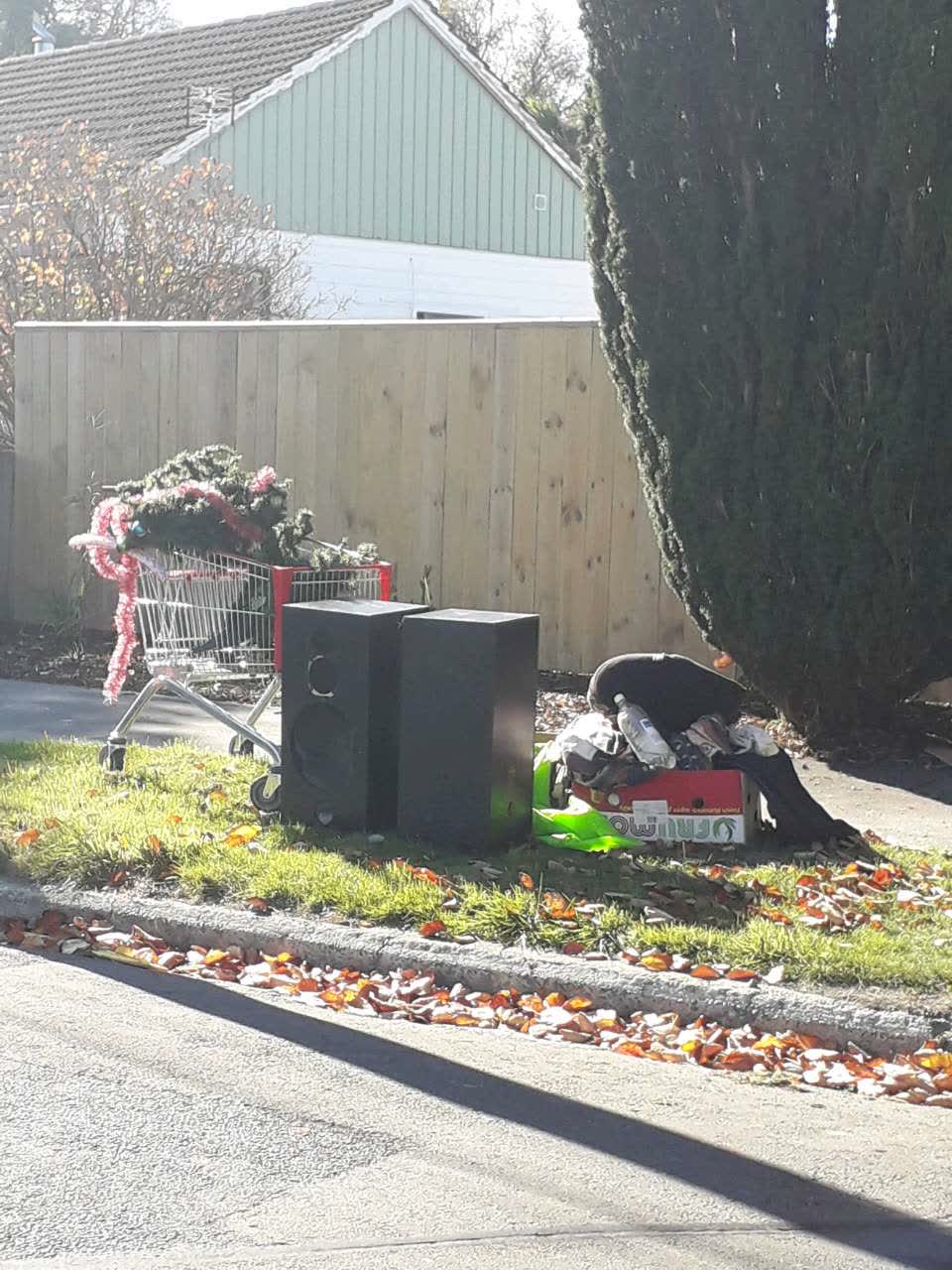 The photograph attached to this rubbish/recycling report