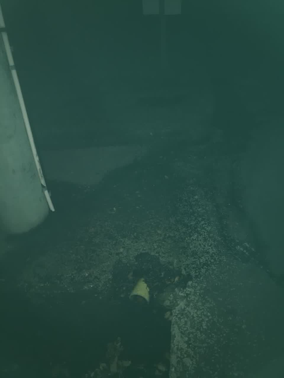 The photograph attached to this flooding report