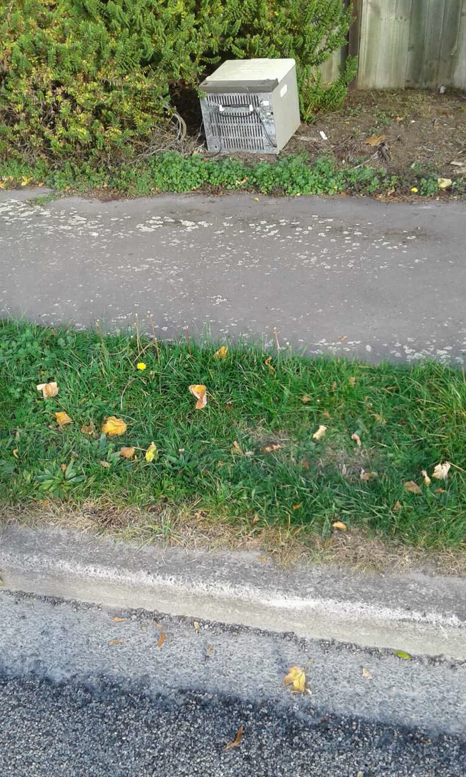 The photograph attached to this rubbish/recycling report