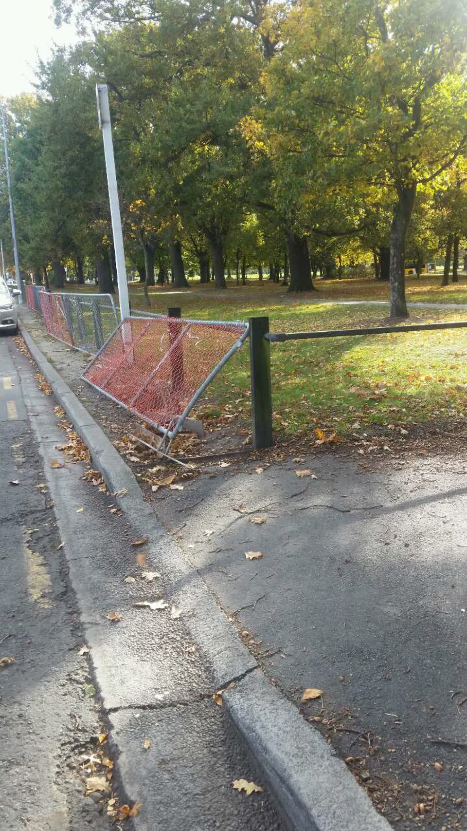 The photograph attached to this roading/streets report