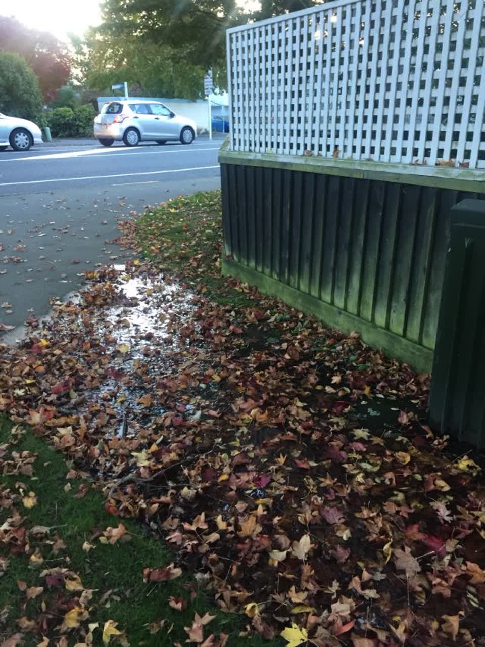 The photograph attached to this wastewater/stormwater report