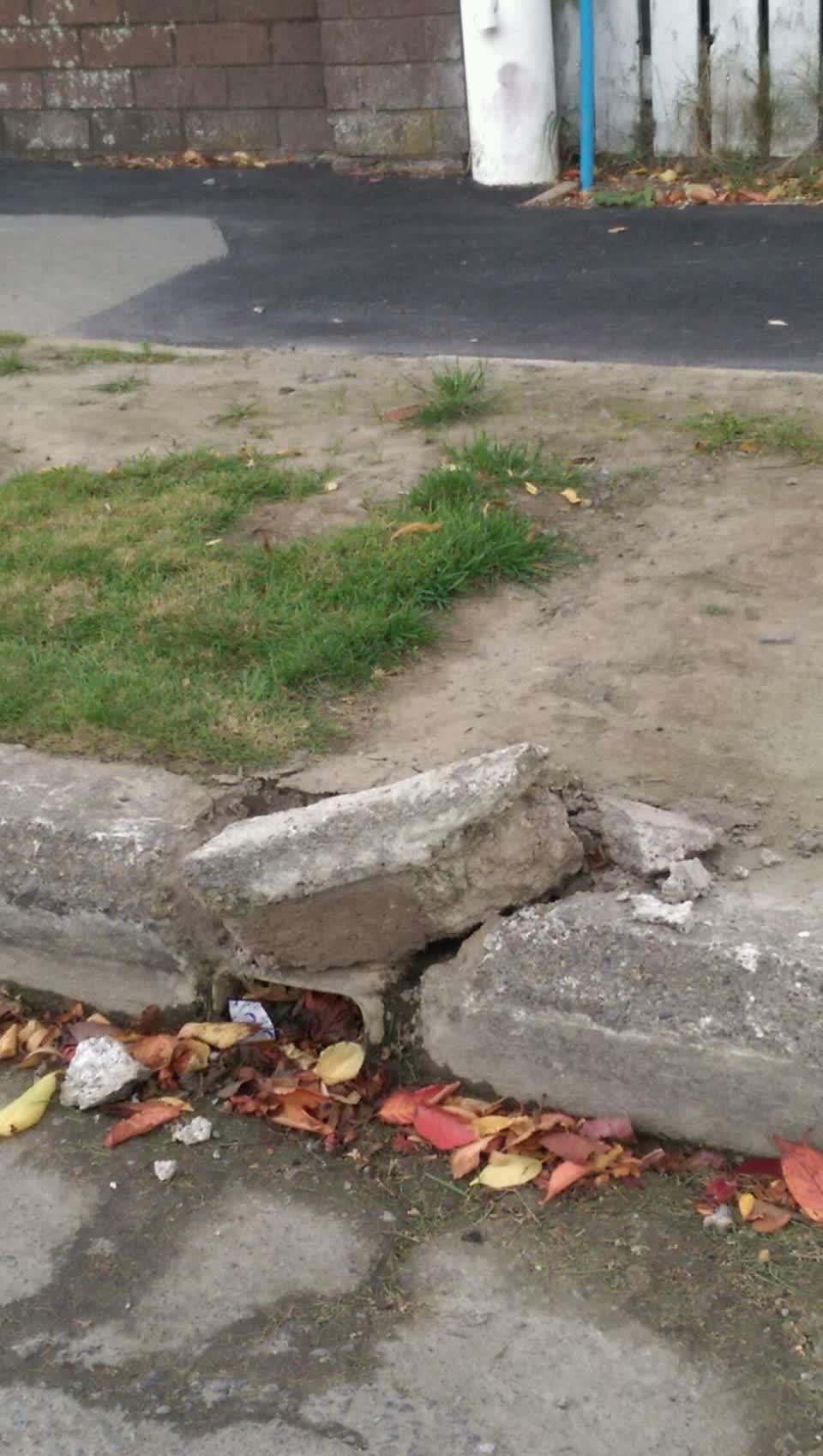 The photograph attached to this roading/streets report