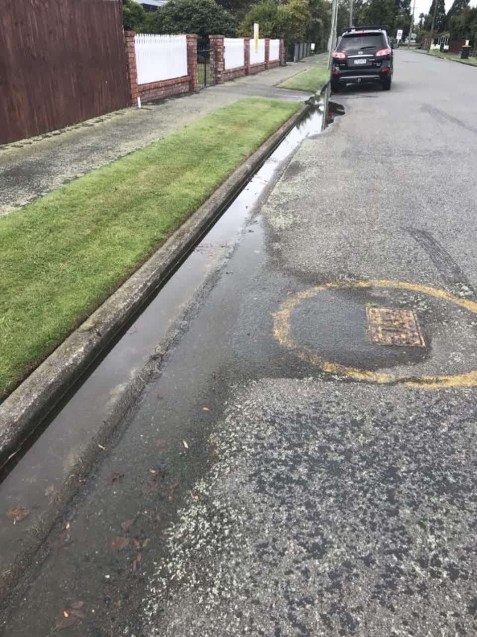 The photograph attached to this flooding report