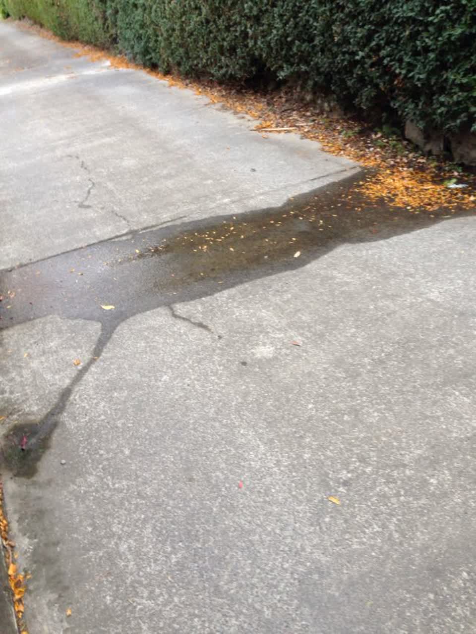 The photograph attached to this flooding report