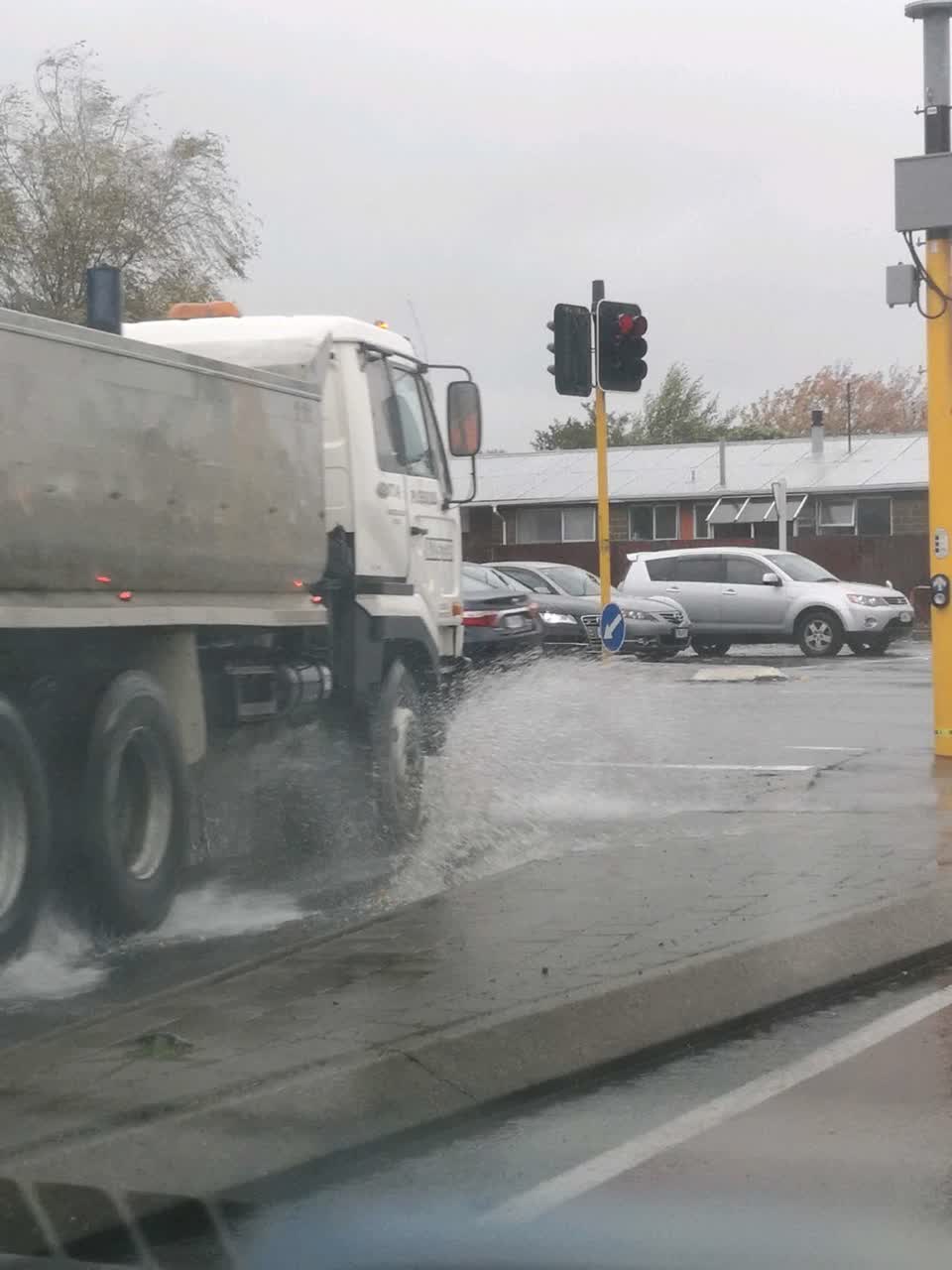 The photograph attached to this flooding report