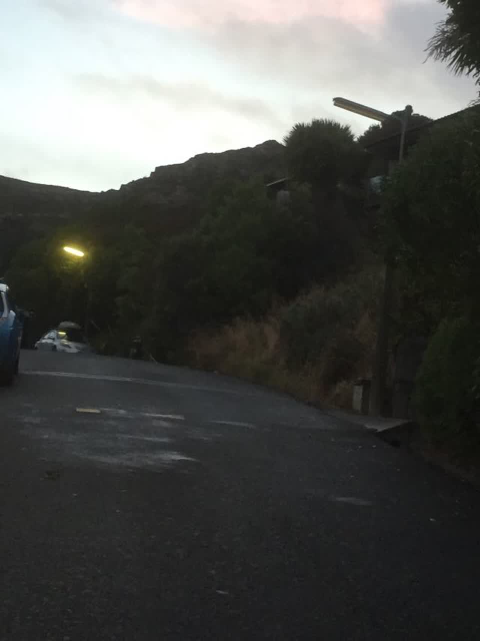 The photograph attached to this roading/streets report