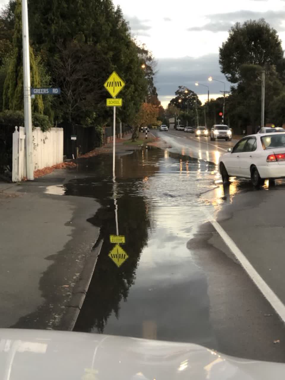 The photograph attached to this roading/streets report