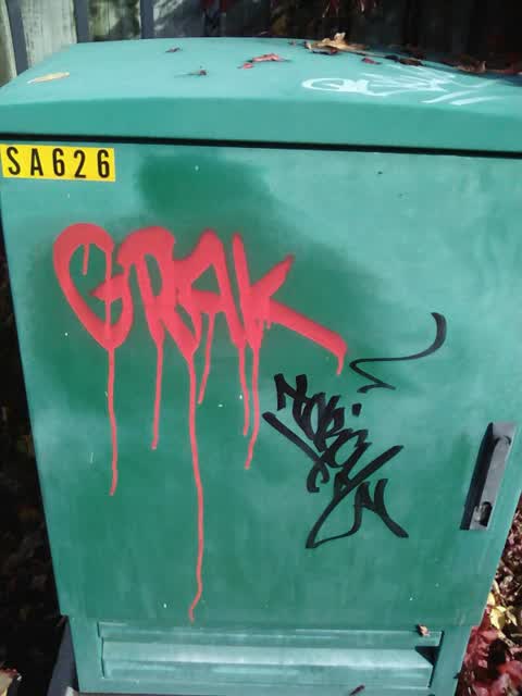 Graffiti, a report photo