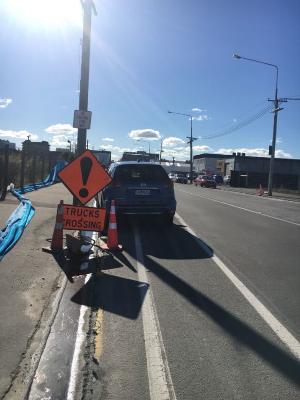 The photograph attached to this roading/streets report