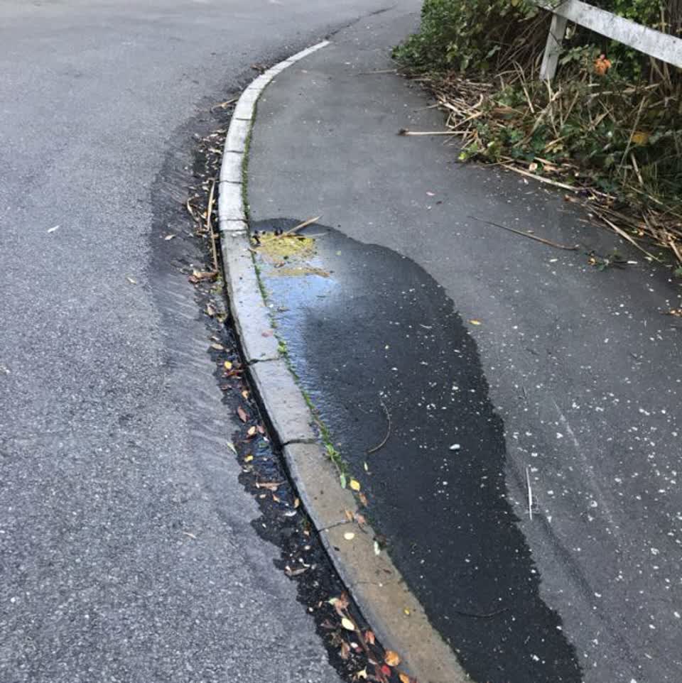 The photograph attached to this wastewater/stormwater report