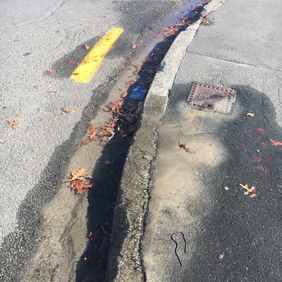 The photograph attached to this roading/streets report