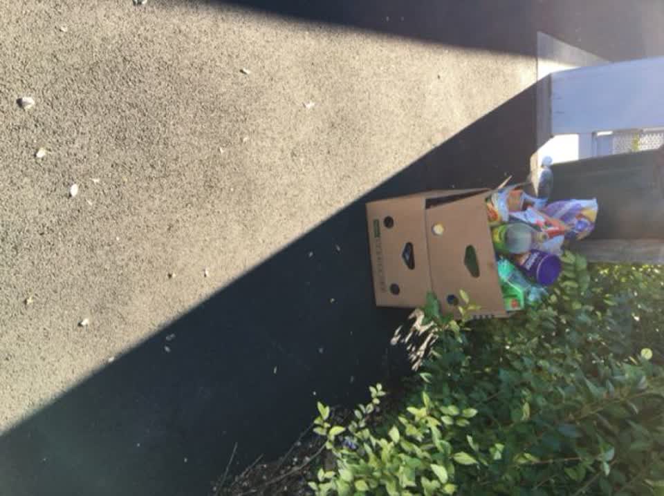 The photograph attached to this rubbish/recycling report