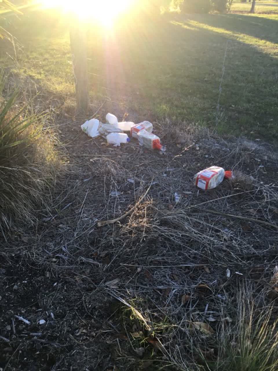 The photograph attached to this rubbish/recycling report