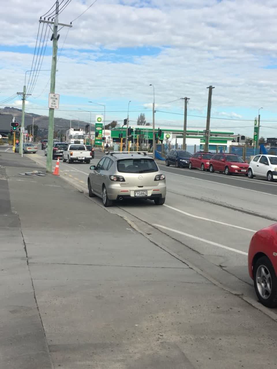 The photograph attached to this roading/streets report