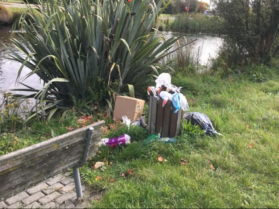 The photograph attached to this rubbish/recycling report