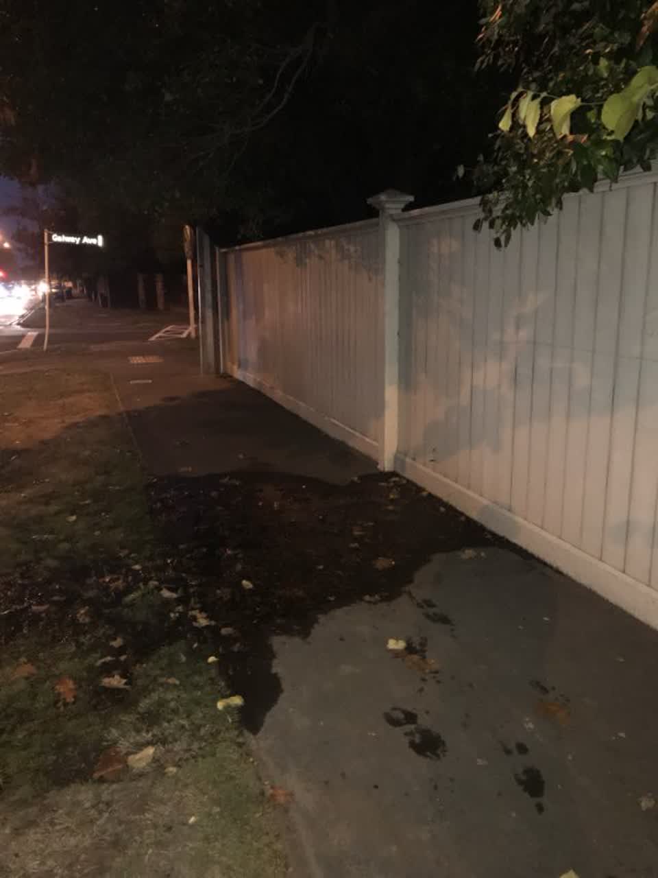 The photograph attached to this flooding report