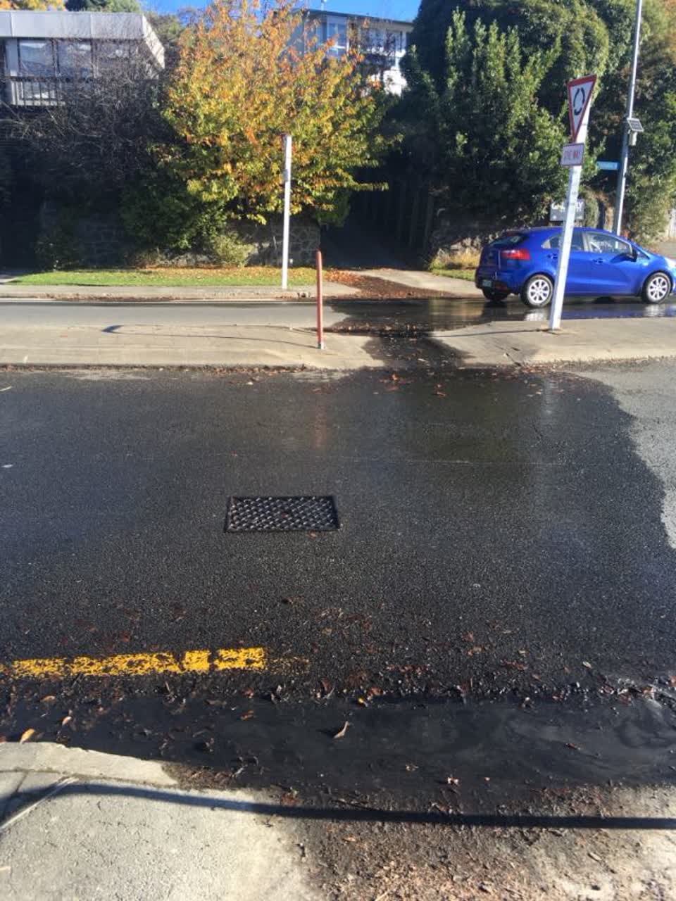 The photograph attached to this flooding report