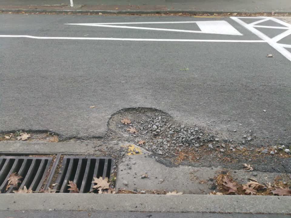 The photograph attached to this roading/streets report