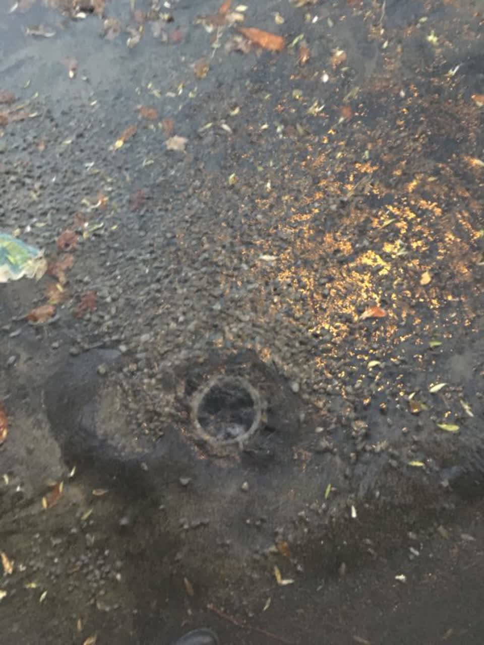The photograph attached to this wastewater/stormwater report