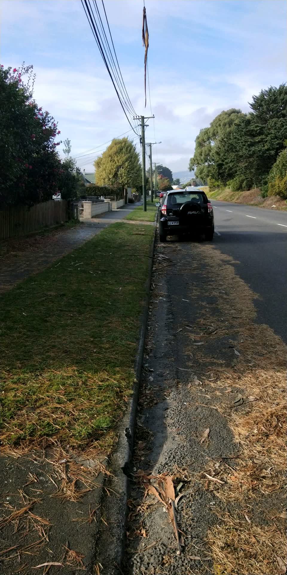 The photograph attached to this flooding report