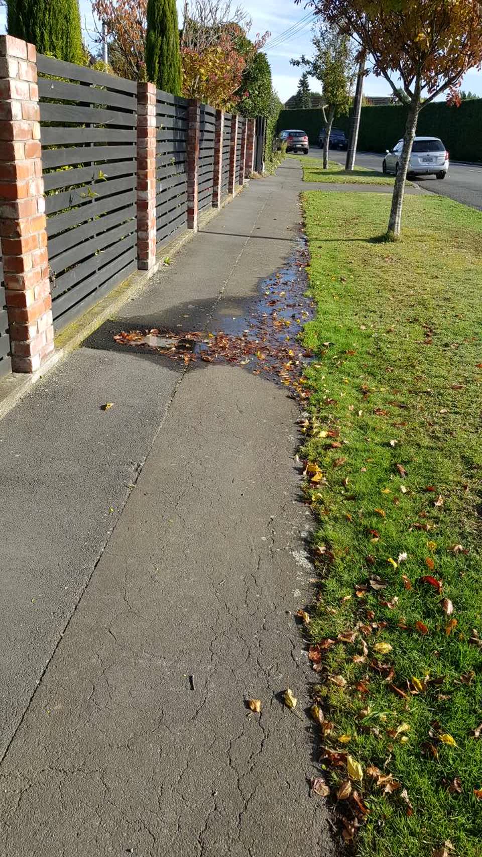 The photograph attached to this wastewater/stormwater report
