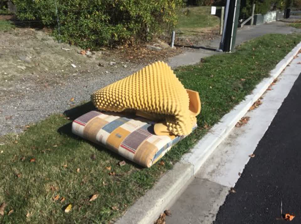 The photograph attached to this rubbish/recycling report