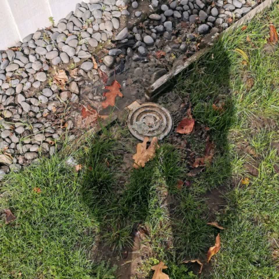 The photograph attached to this flooding report