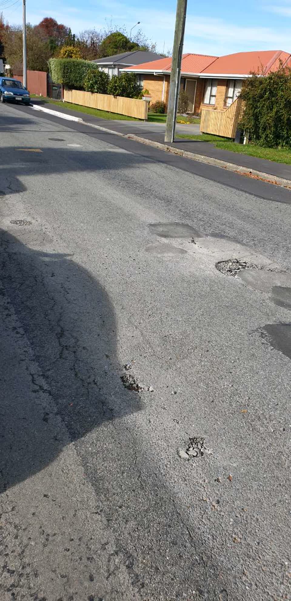 The photograph attached to this roading/streets report